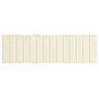 Voir la diapositive 5 : VIDAXL Coussin de chaise longue creme 200x60x3 cm tissu oxford