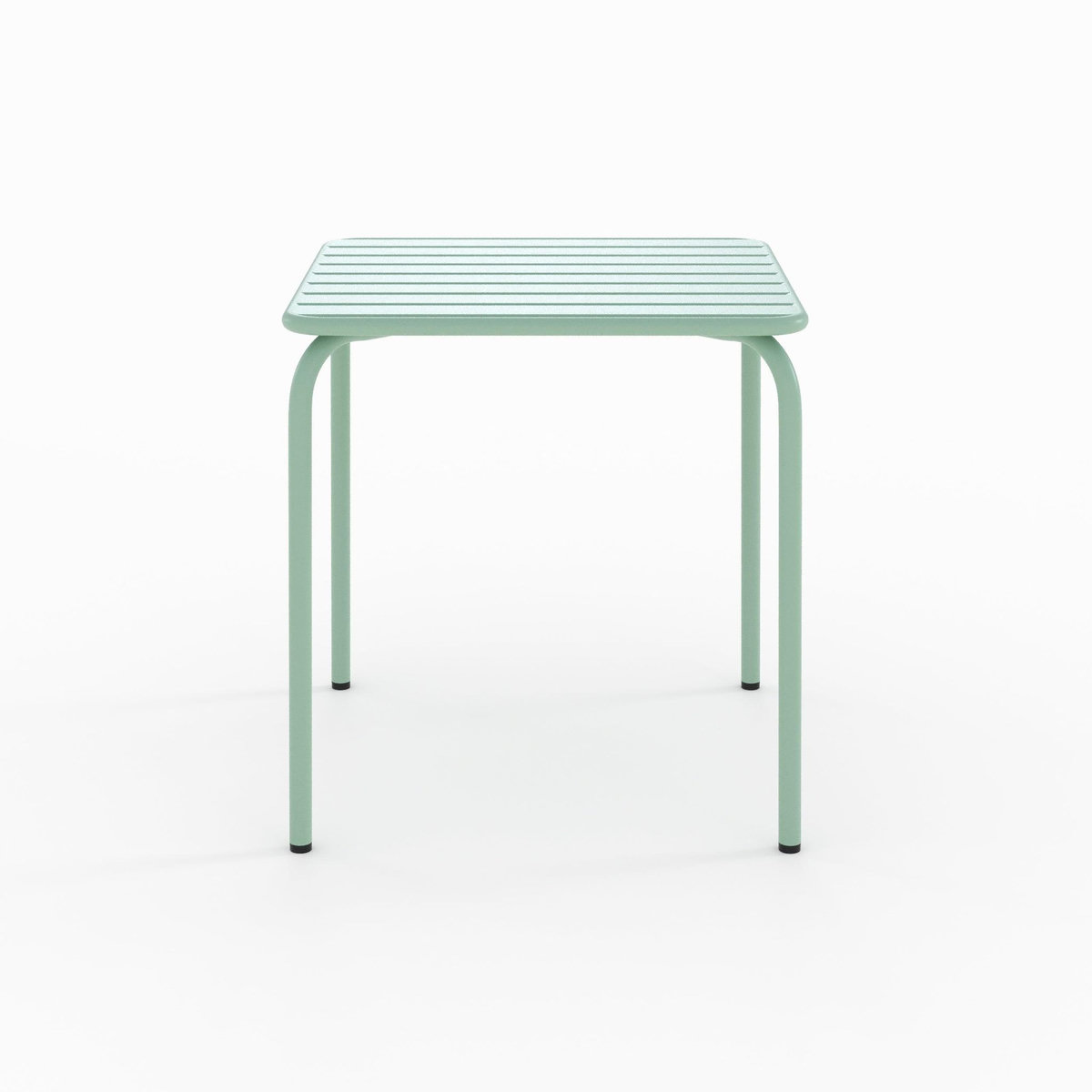 Rendez vous déco Table et chaises de jardin en métal vert 2 personnes-Yumi