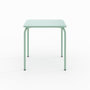 Voir la diapositive 3 : Rendez vous déco Table et chaises de jardin en métal vert 2 personnes-Yumi