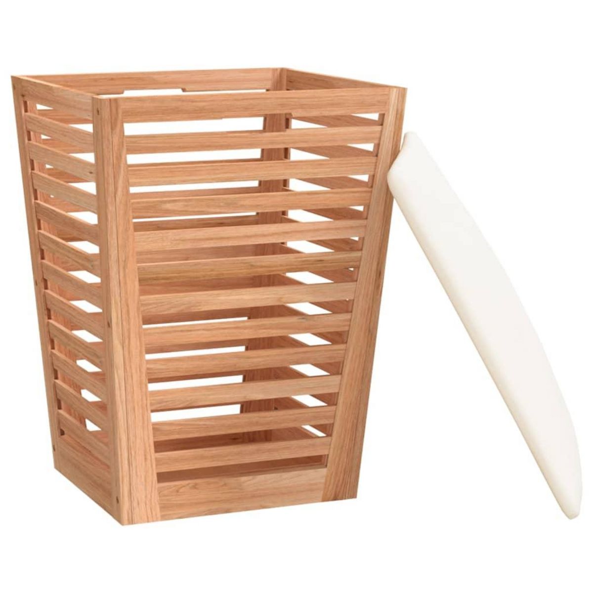 VIDAXL Tabouret de salle de bain 40,5x40,5x56 cm Bois massif de noyer