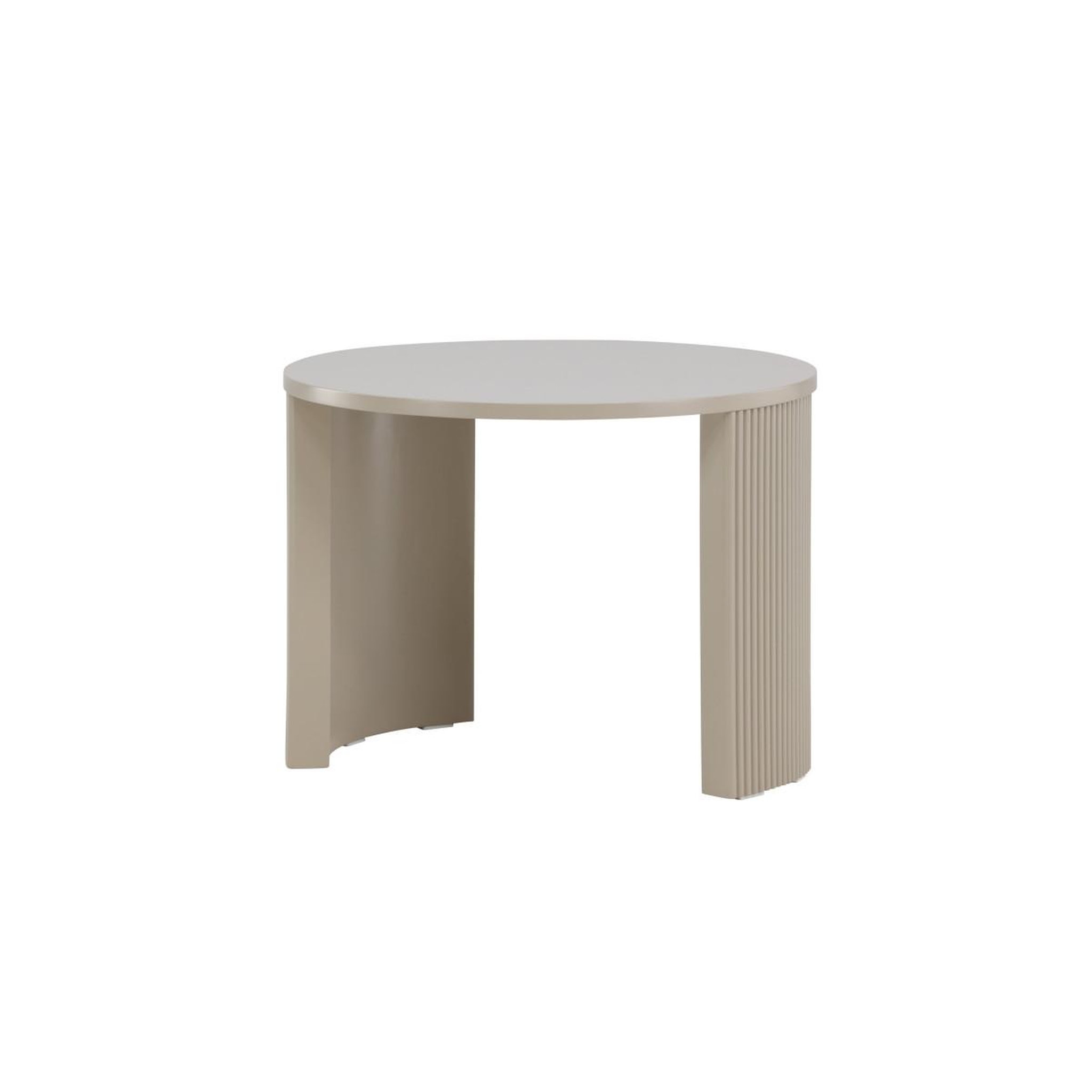 Voir la diapositive 3 : Paris Prix Table basse nervurée  bristol  60cm beige