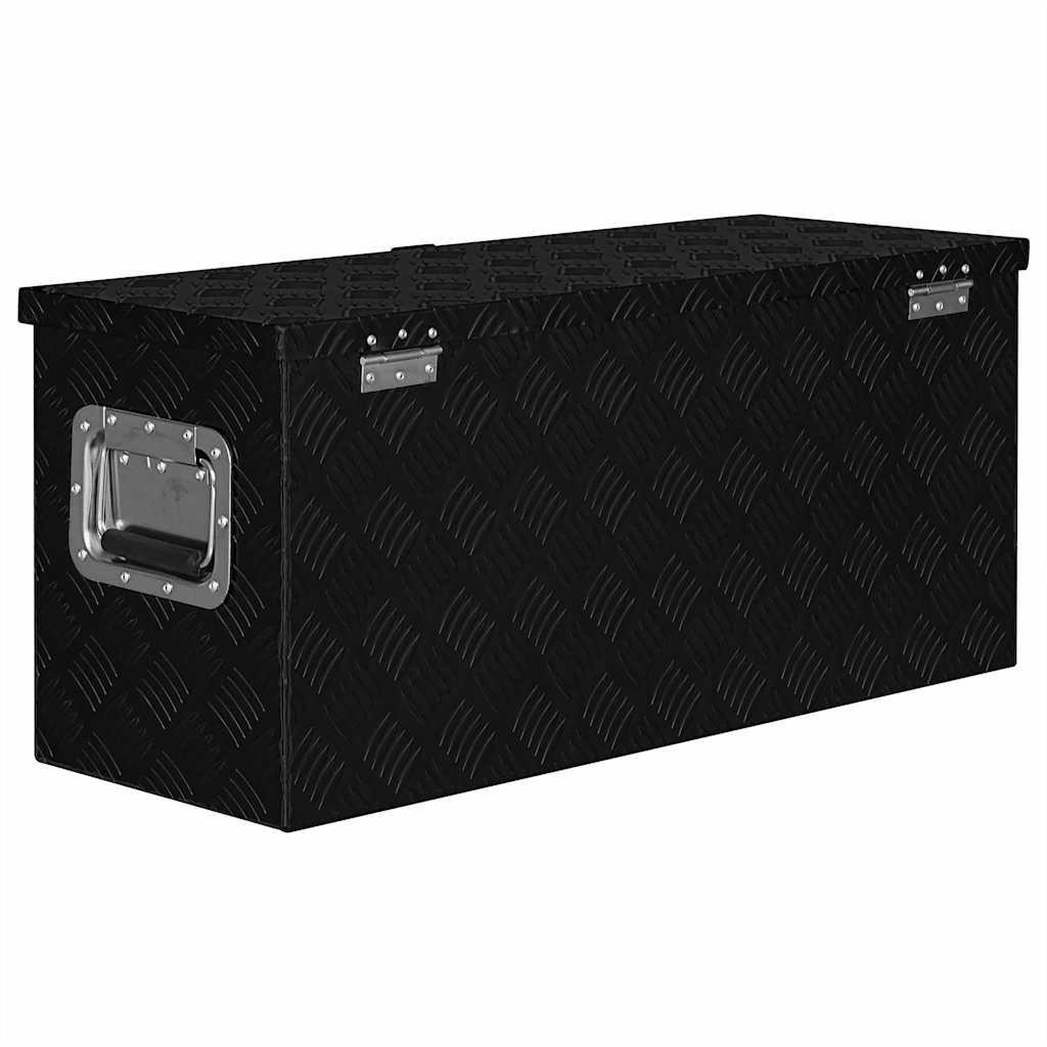 Voir la diapositive 5 : VIDAXL Boîte en aluminium 70 x 24 x 42 cm trapezoïdal argente