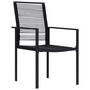 Voir la diapositive 2 : VIDAXL Chaises de jardin lot de 4 Rotin PVC Noir