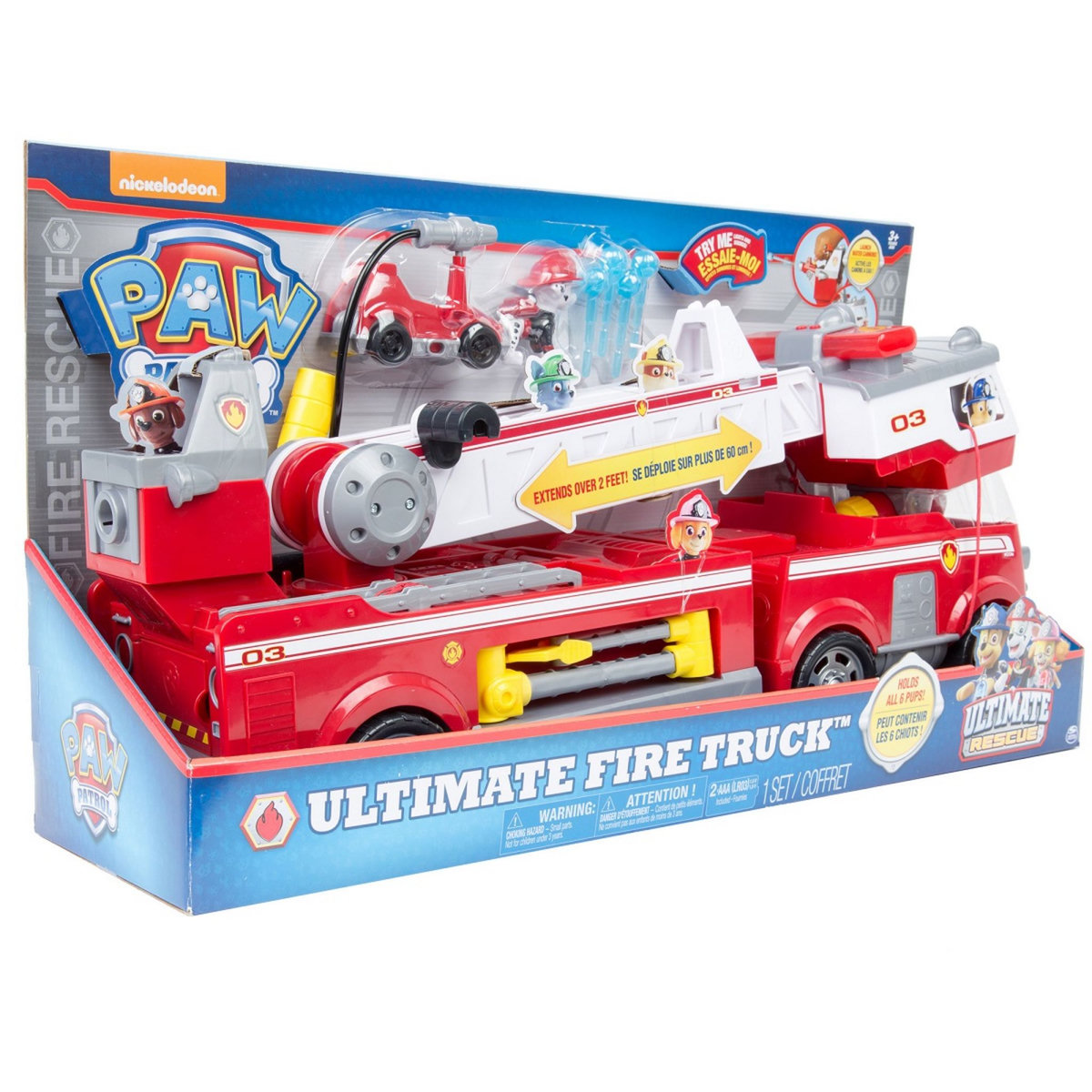 SPIN MASTER Camion de pompiers ultimate rescue - Pat Patrouille