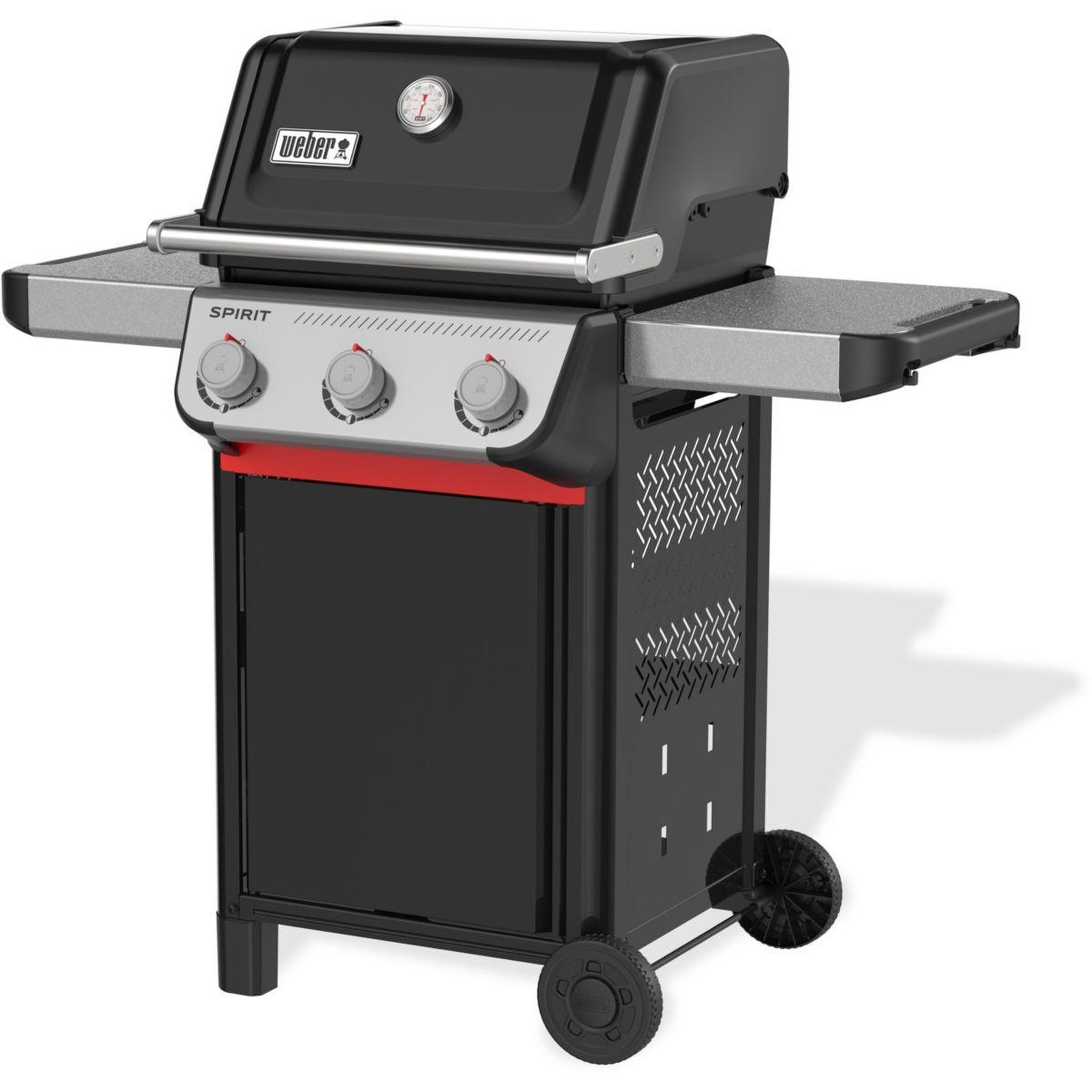 Voir la diapositive 2 : Weber Barbecue gaz spirit e-310 black 3 brûleurs sur chariot 52x45 cm