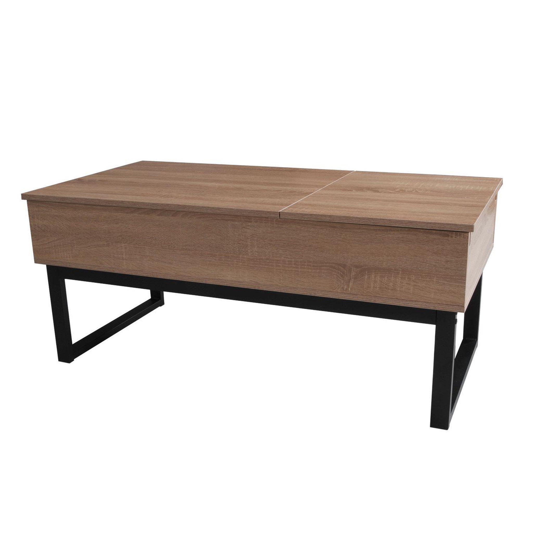 Voir la diapositive 3 : Table basse plateau relevable L110cm SPRINGFIELD