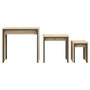 Voir la diapositive 5 : VIDAXL Tables basses gigognes 3 pcs chene sonoma bois d'ingenierie