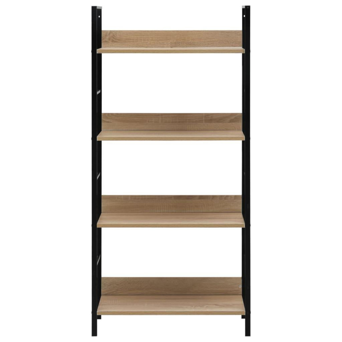 VIDAXL Bibliotheque a 4 niveaux chene 60x27,6x124,5 cm bois ingenierie