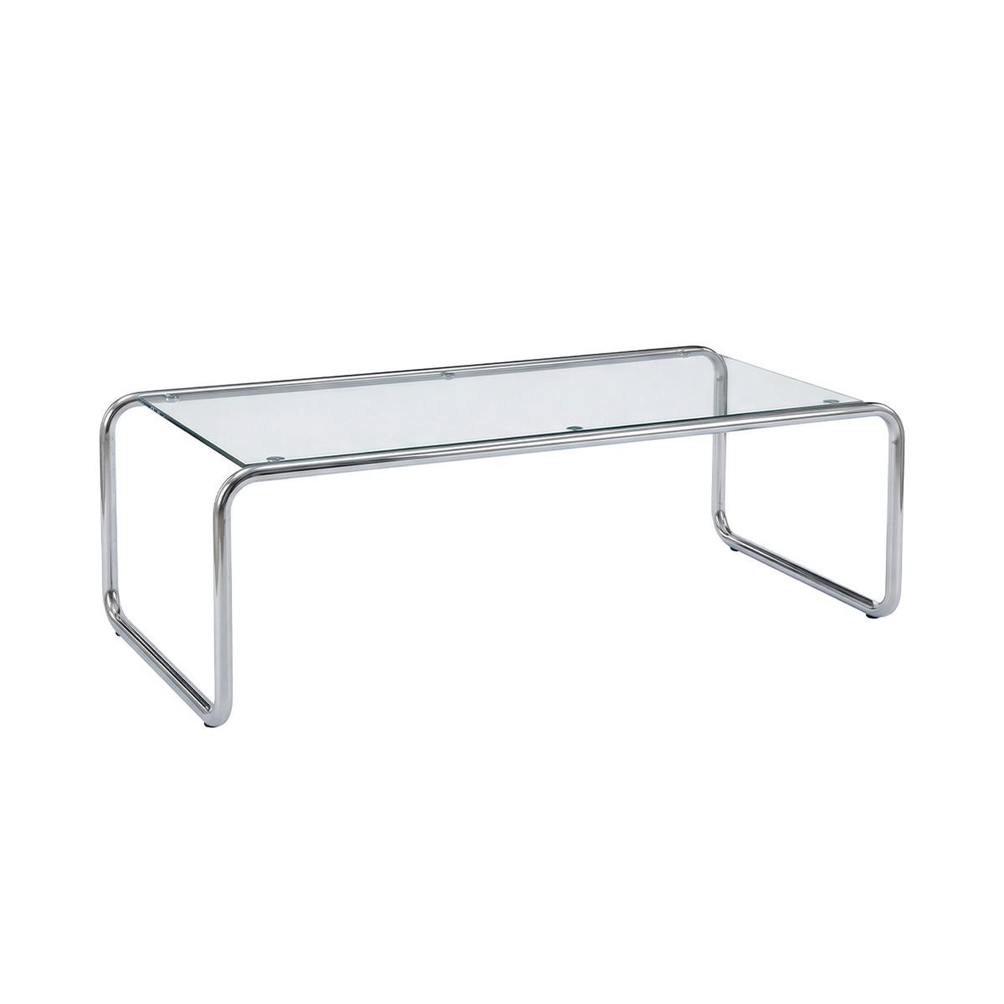 Paris Prix Table basse en verre  saturnus  120cm transparent & argent