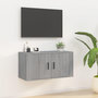 Voir la diapositive 1 : VIDAXL Meuble TV mural Sonoma gris 80x34,5x40 cm