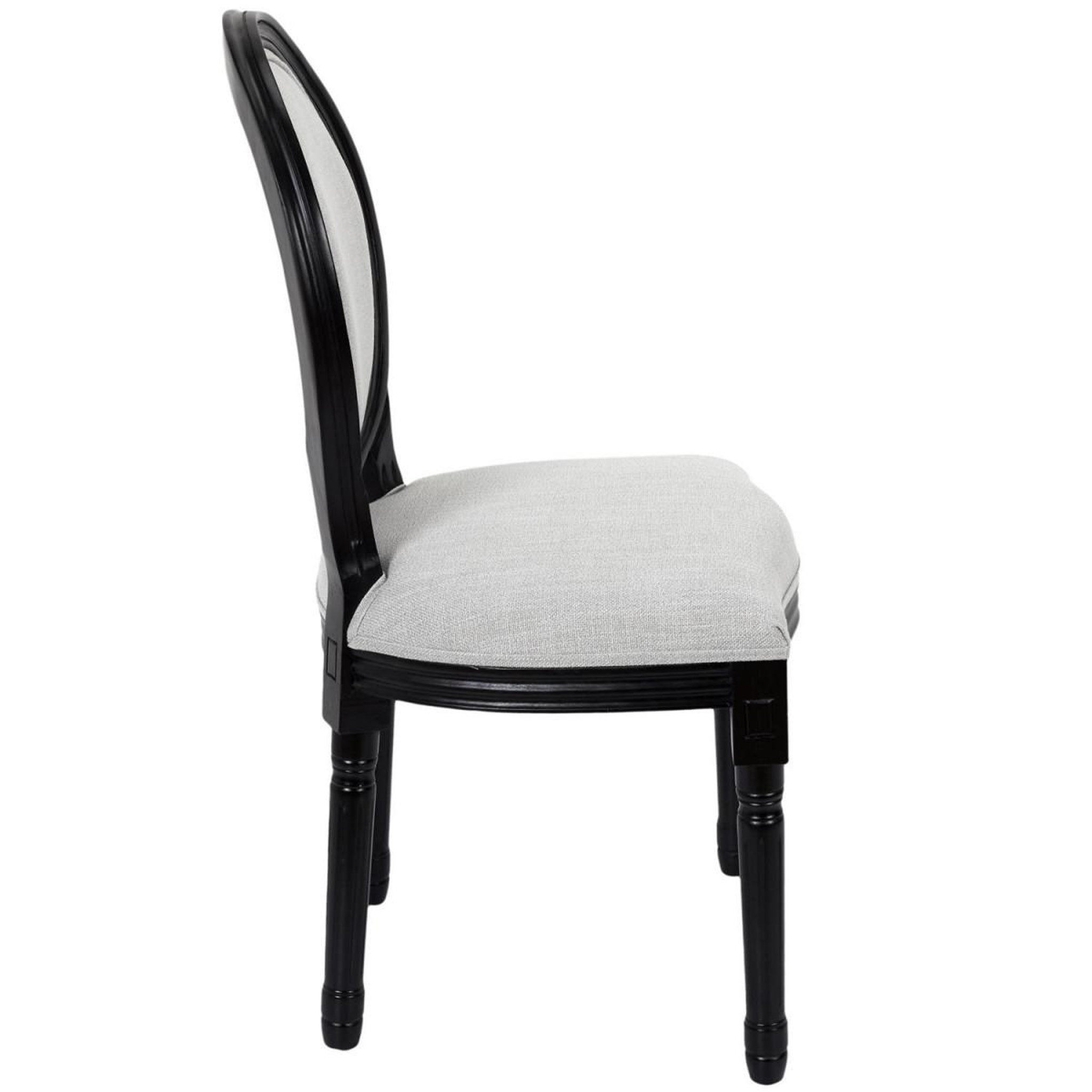 Voir la diapositive 2 : The Home Deco Factory Lot de 2 chaises design  eleonor  96cm noir & gris