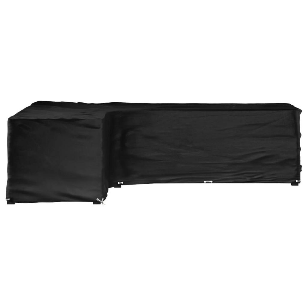 VIDAXL Housse de salon de jardin en forme de L 18 œillets 220x285x80cm