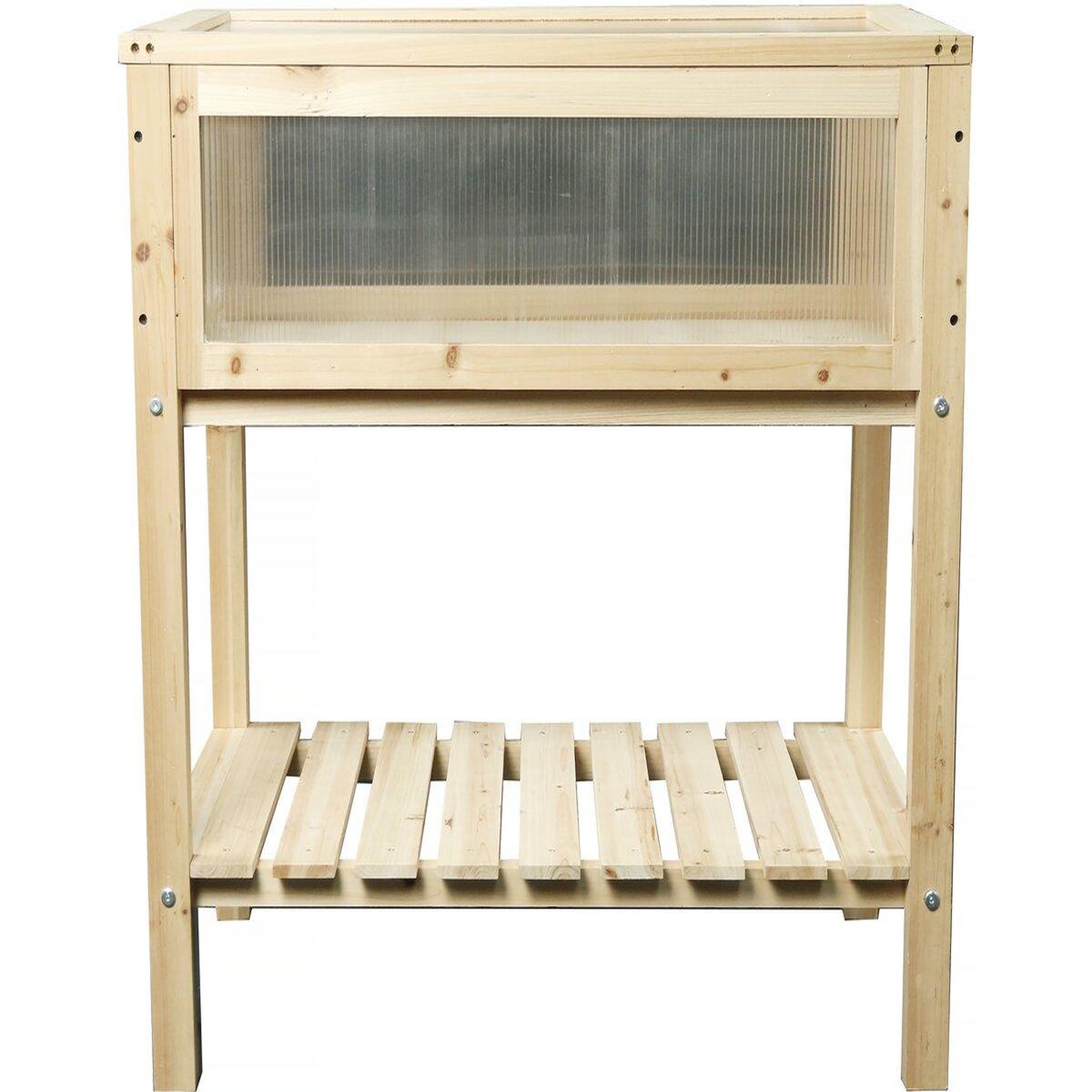 Voir la diapositive 1 : Habitat et Jardin Carré potager en bois sur pieds  Rose  - 79 x 40 x 79.5 cm