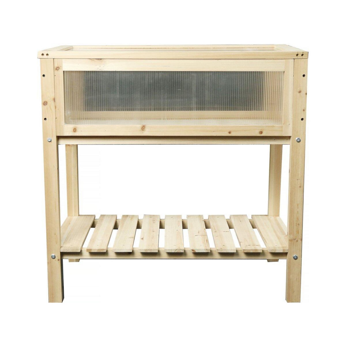 Habitat et Jardin Carré potager en bois sur pieds  Rose  - 79 x 40 x 79.5 cm