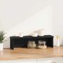 Voir la diapositive 2 : VIDAXL Étagère de cuisine empilable noir 50x15x16 cm bois d ingénierie