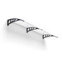 Voir la diapositive 2 : Inkazen Marquise transparente LED 80 x 240 cm