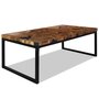 Voir la diapositive 1 : VIDAXL Table basse Teck Resine 110x60x40 cm