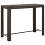 Voir la diapositive 1 : VIDAXL Table de bar de jardin Marron 140,5x60,5x110,5cm Resine tressee