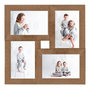 Voir la diapositive 2 : VIDAXL Collage de cadres photo pour photo de 4x(10x15 cm) Marron MDF