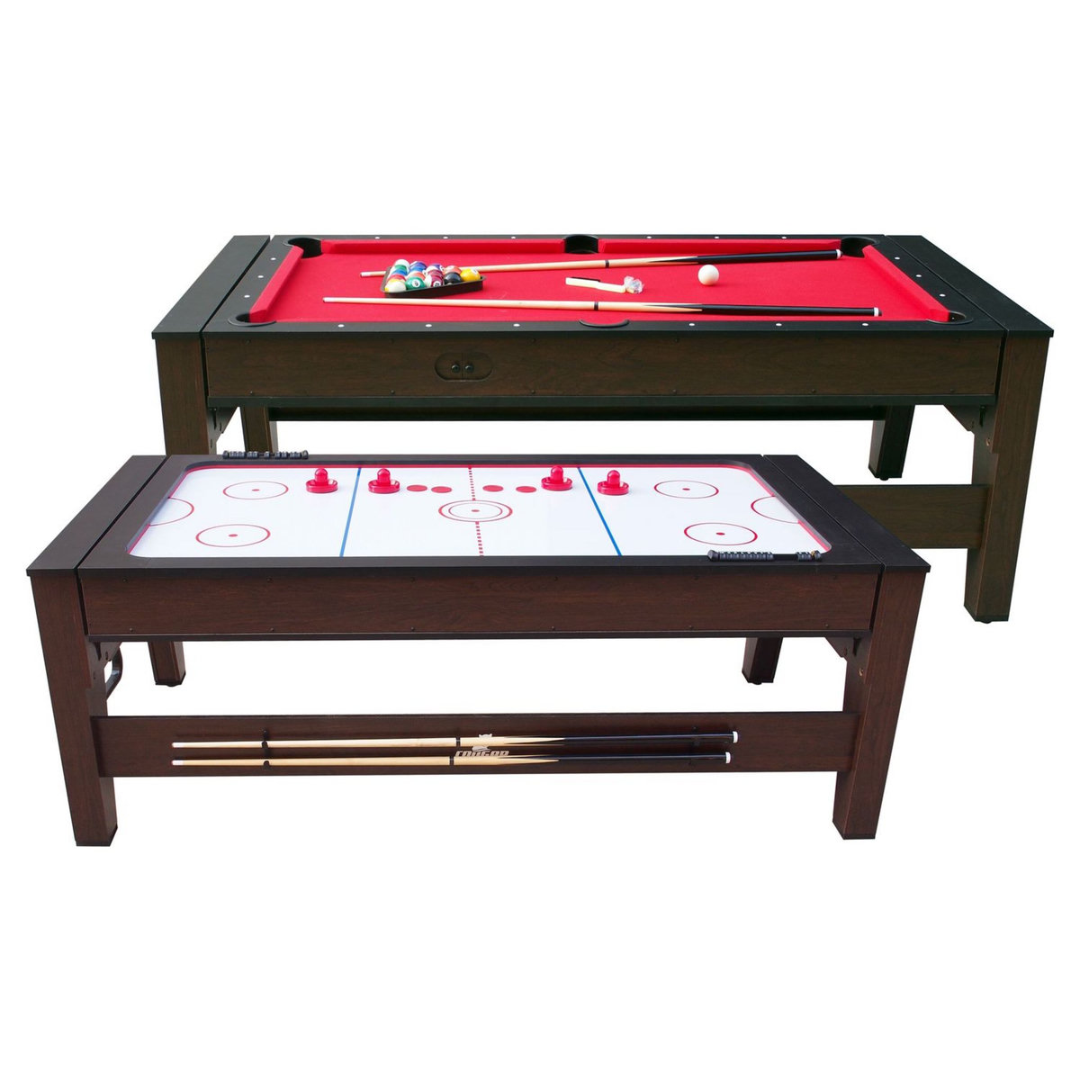 Cougar Duo Table de Jeu Reverso Billard et Air Hockey