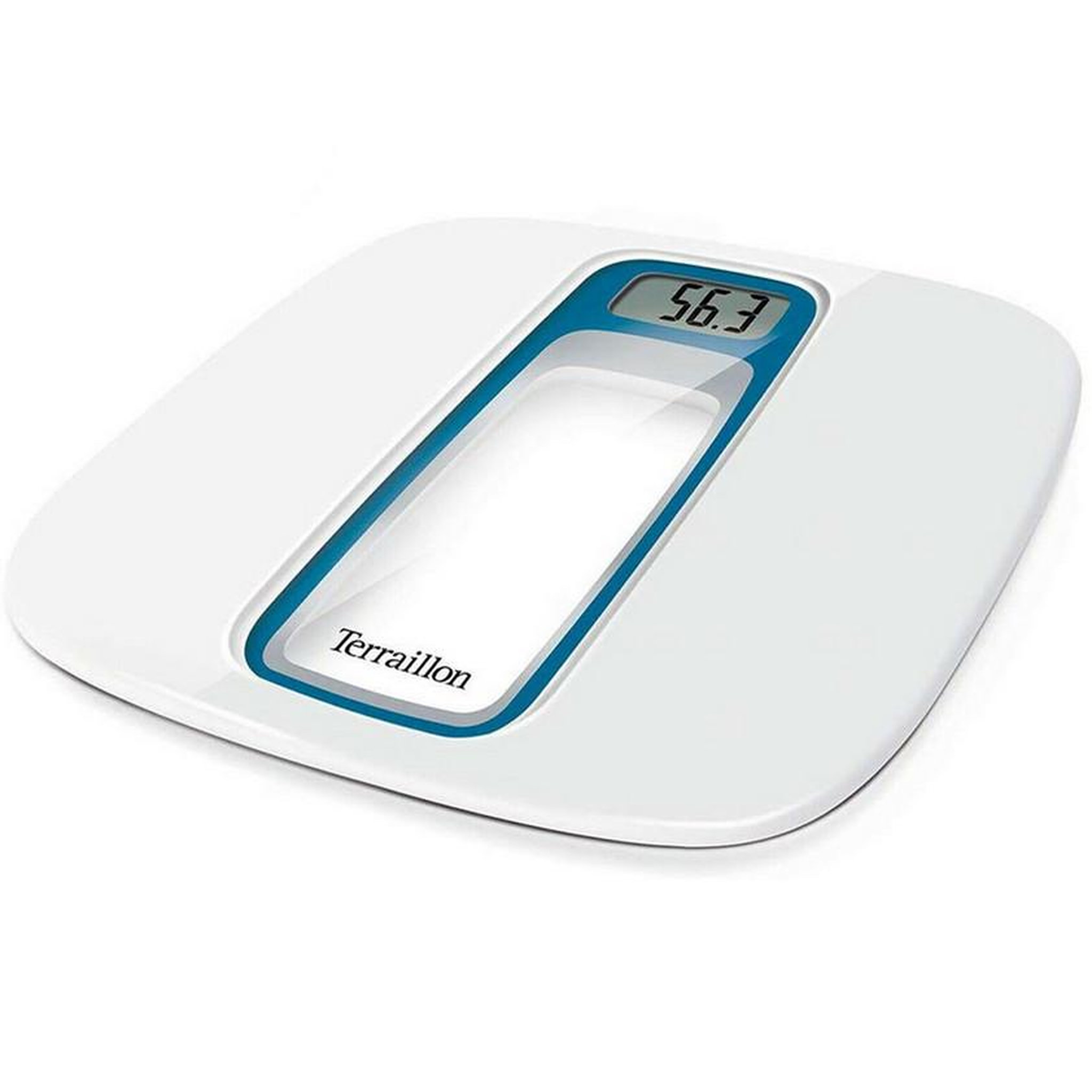 Terraillon Pèse-personne électronique 160kg/100g blanc/bleu - 14470