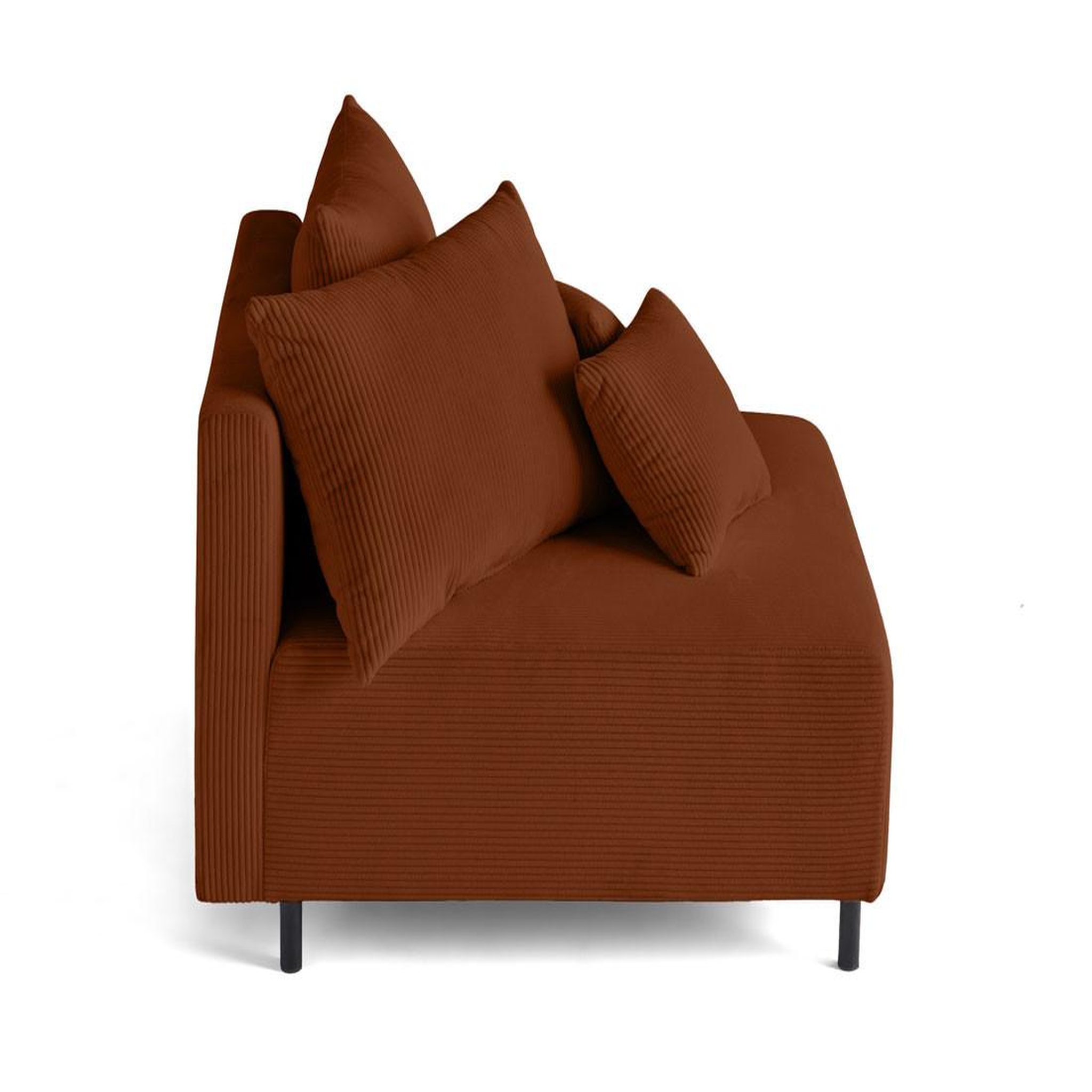 Voir la diapositive 3 : BEST MOBILIER Edinburg - module d'assise - en velours côtelé