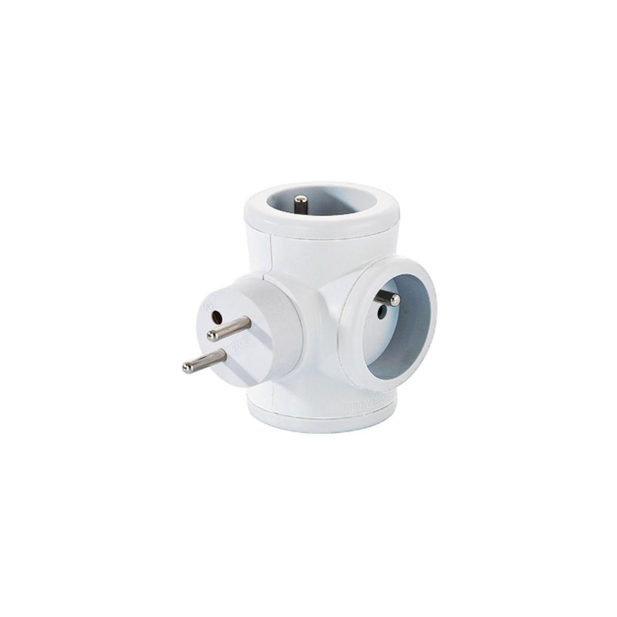 WATT AND CO Multiprise rotative 3x16A Blanc