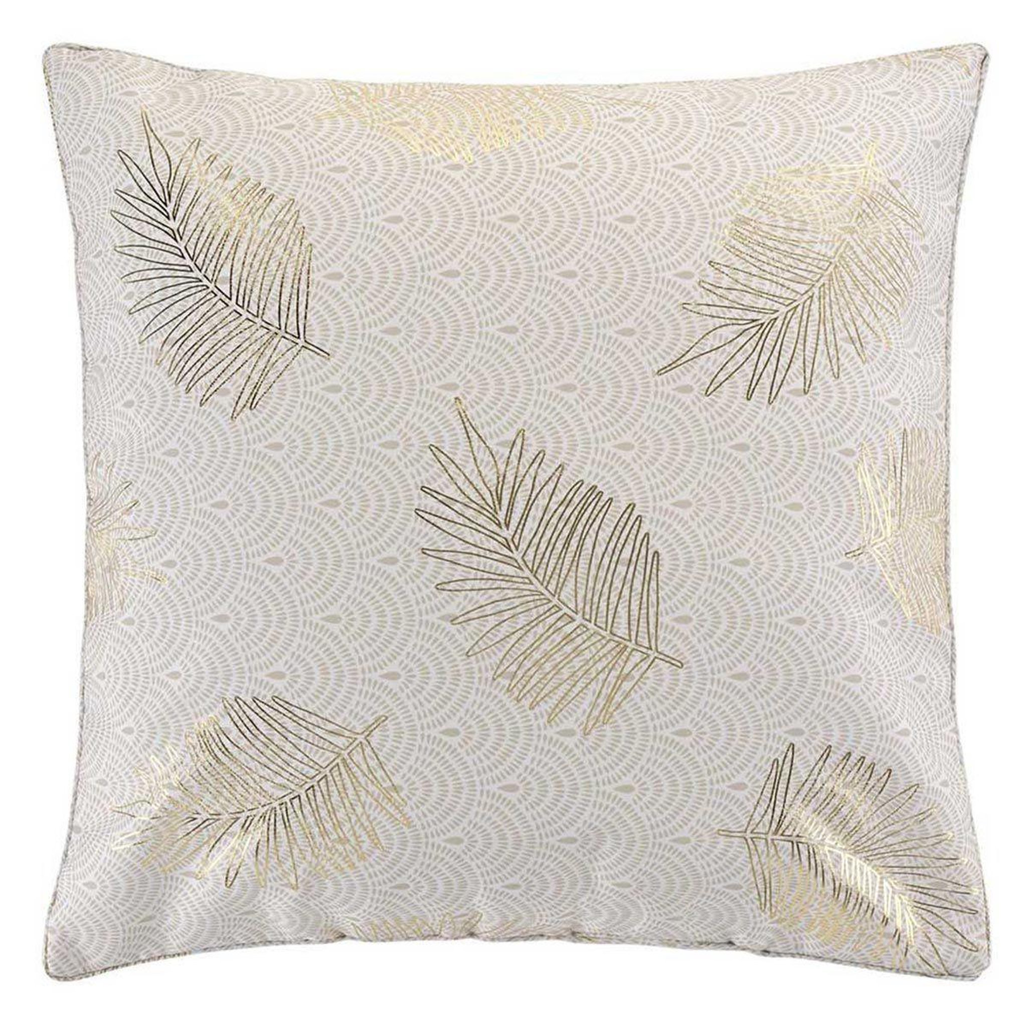 Douceur d'Intérieur Coussin déco imprimé  sunny gold  60x60cm or
