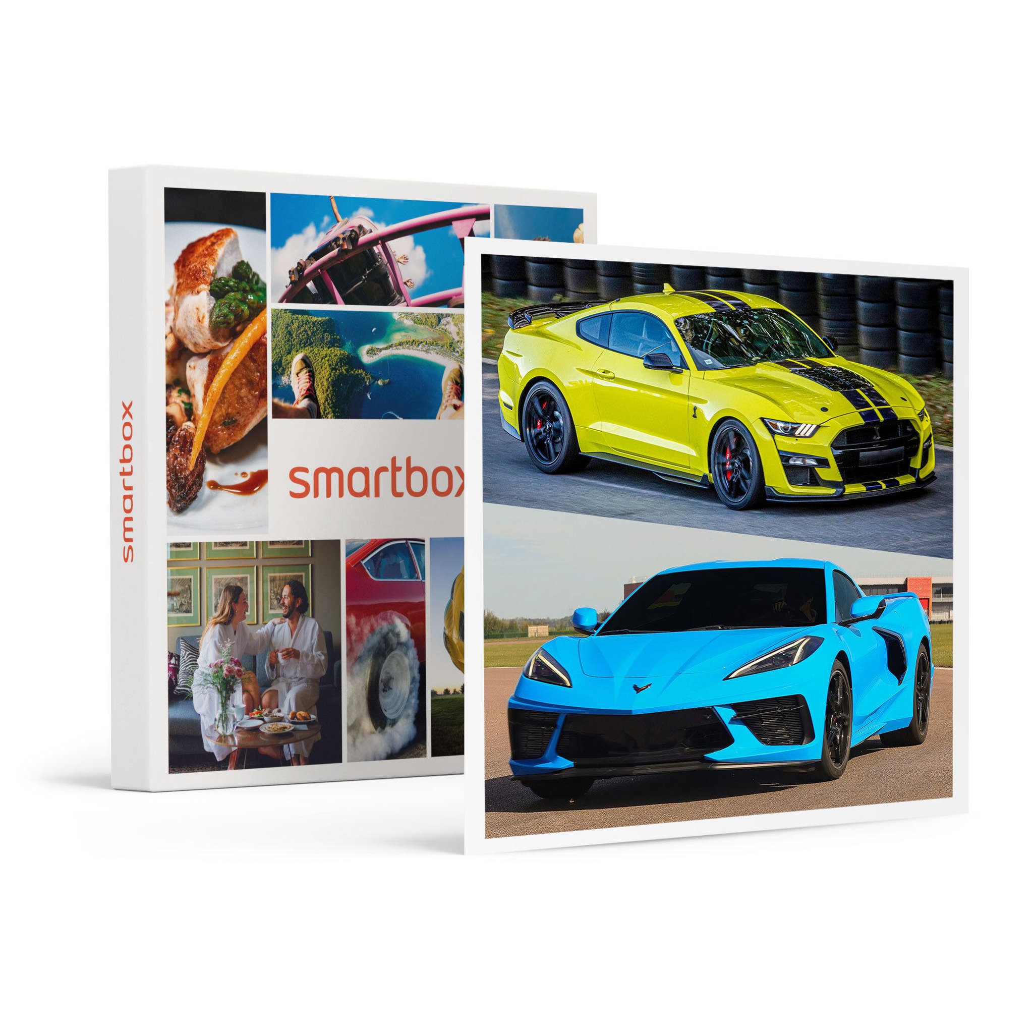 Voir la diapositive 1 : Smartbox Stage de pilotage multivolant : 2 tours en Corvette C8 et 2 tours en Ford Mustang sur le circuit de Trappes - Coffret Cadeau Sport & Aventure