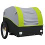 Voir la diapositive 4 : VIDAXL Remorque de vélo noir et vert 30 kg fer