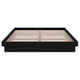 Voir la diapositive 5 : VIDAXL Cadre de lit sans matelas noir bois massif 140x190 cm