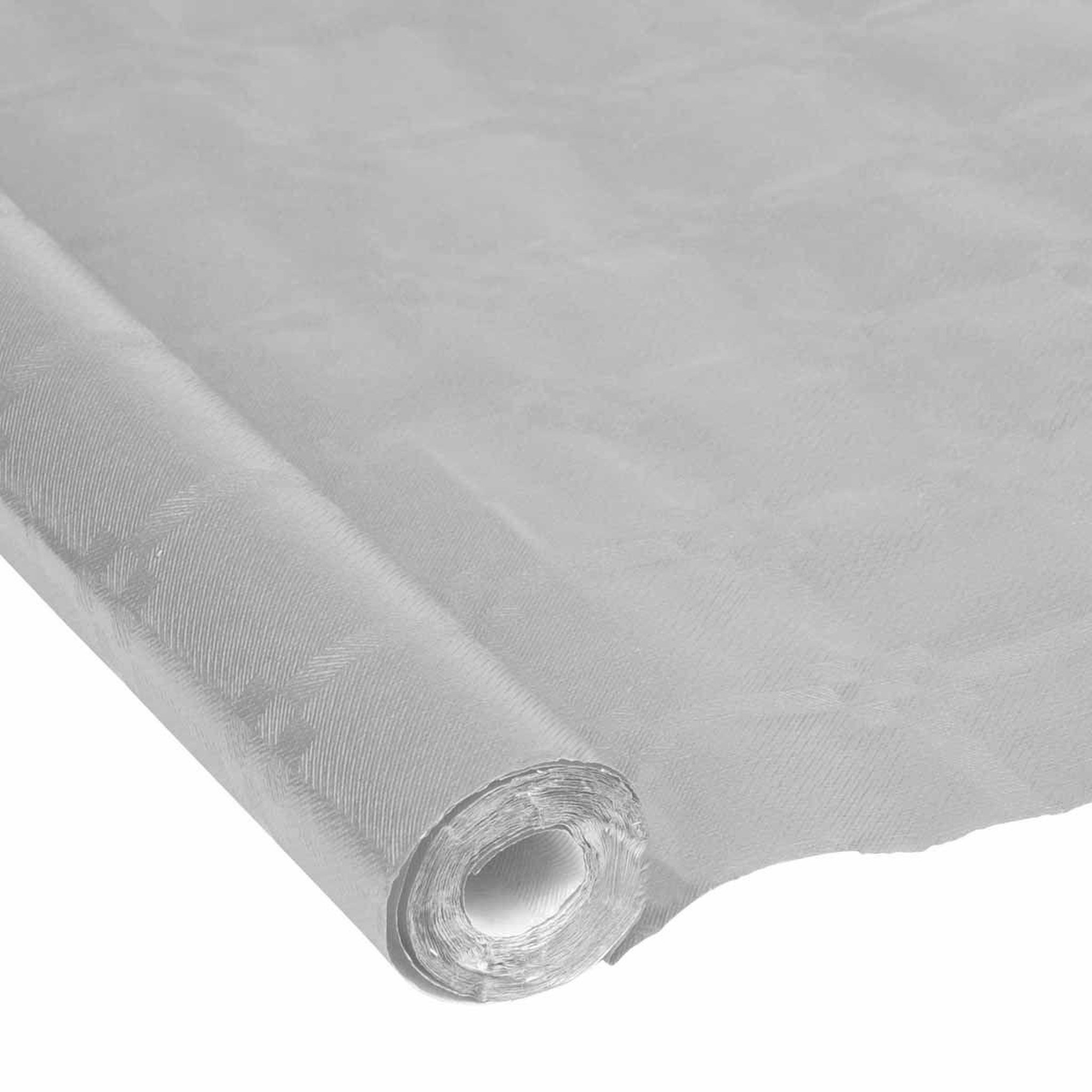 HOMEA Nappe papier  damassé métalisé  1,18x5m argent