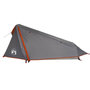 Voir la diapositive 5 : VIDAXL Tente de camping tunnel 1 personne gris et orange imperméable