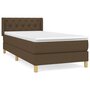 Voir la diapositive 1 : VIDAXL Sommier a lattes de lit avec matelas Marron fonce 80x200 cm