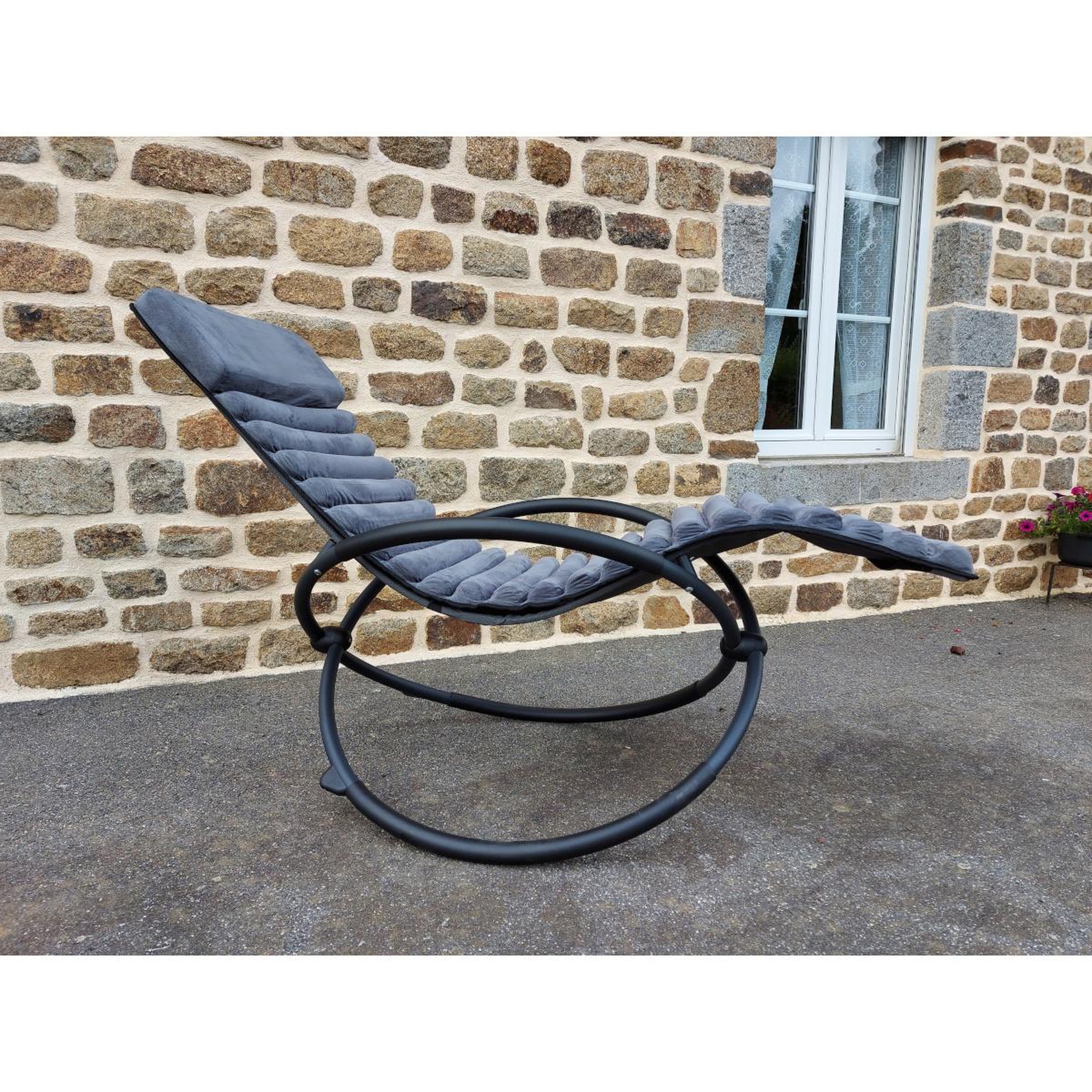 Voir la diapositive 2 : Keter Bain de soleil à bascule swing luxe monaco - gris - 14-700871