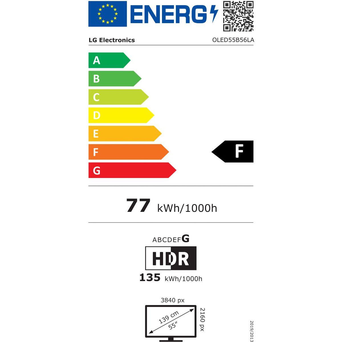LG TV OLED 55B5 2025 (139cm)