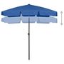 Voir la diapositive 3 : VIDAXL Parasol de plage bleu azure 180x120 cm