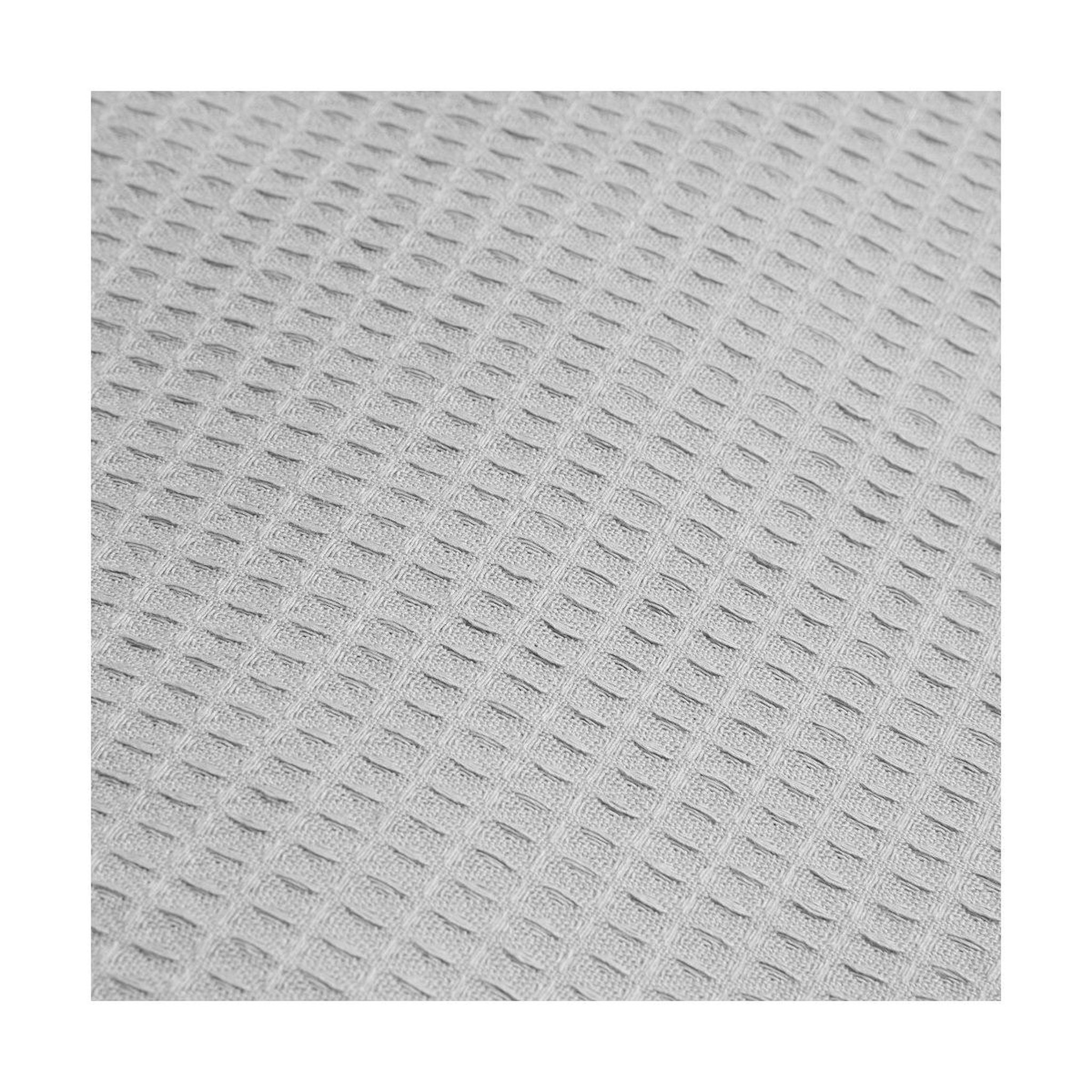 Voir la diapositive 4 : INTERBABY Sac à langer  - coton nid d'abeille - gris - trousse et matelas à langer