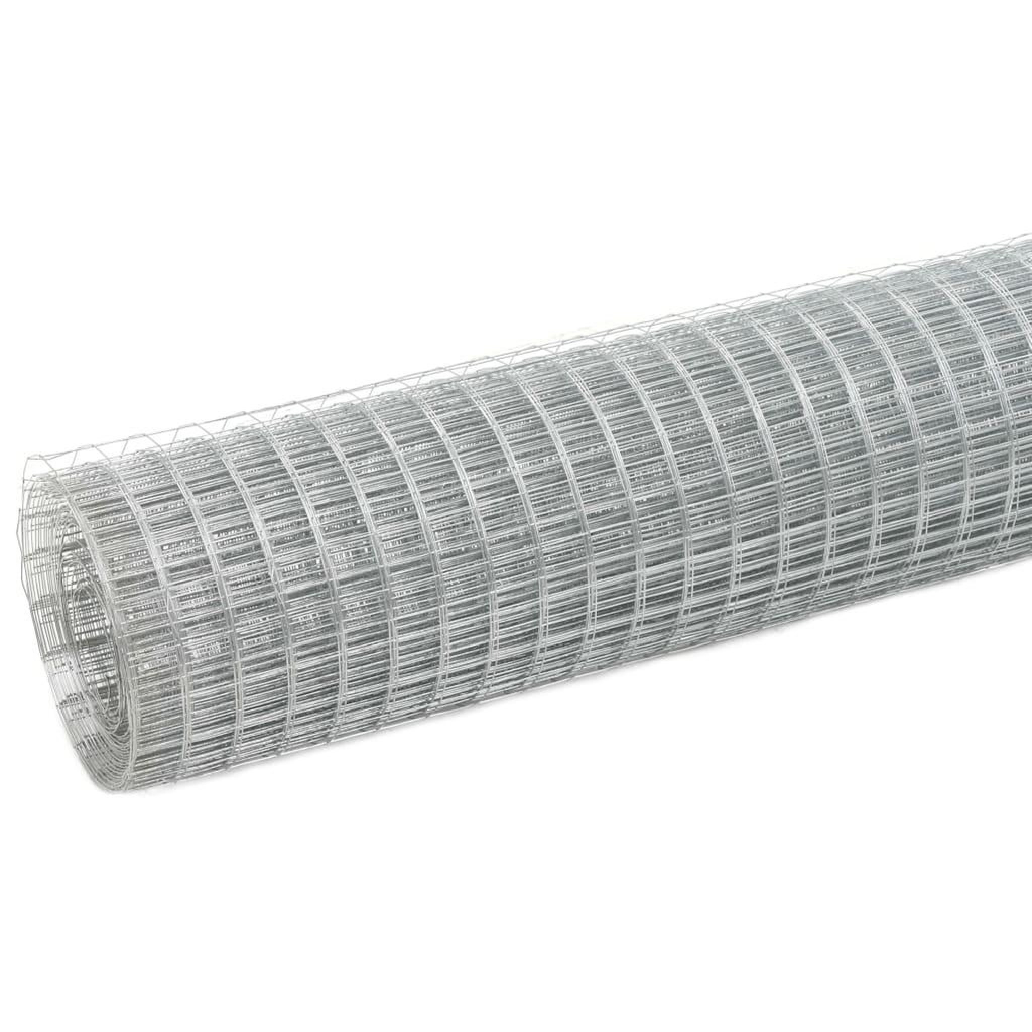 Voir la diapositive 2 : VIDAXL Grillage pour voliere acier galvanise 10x0,5 m argente