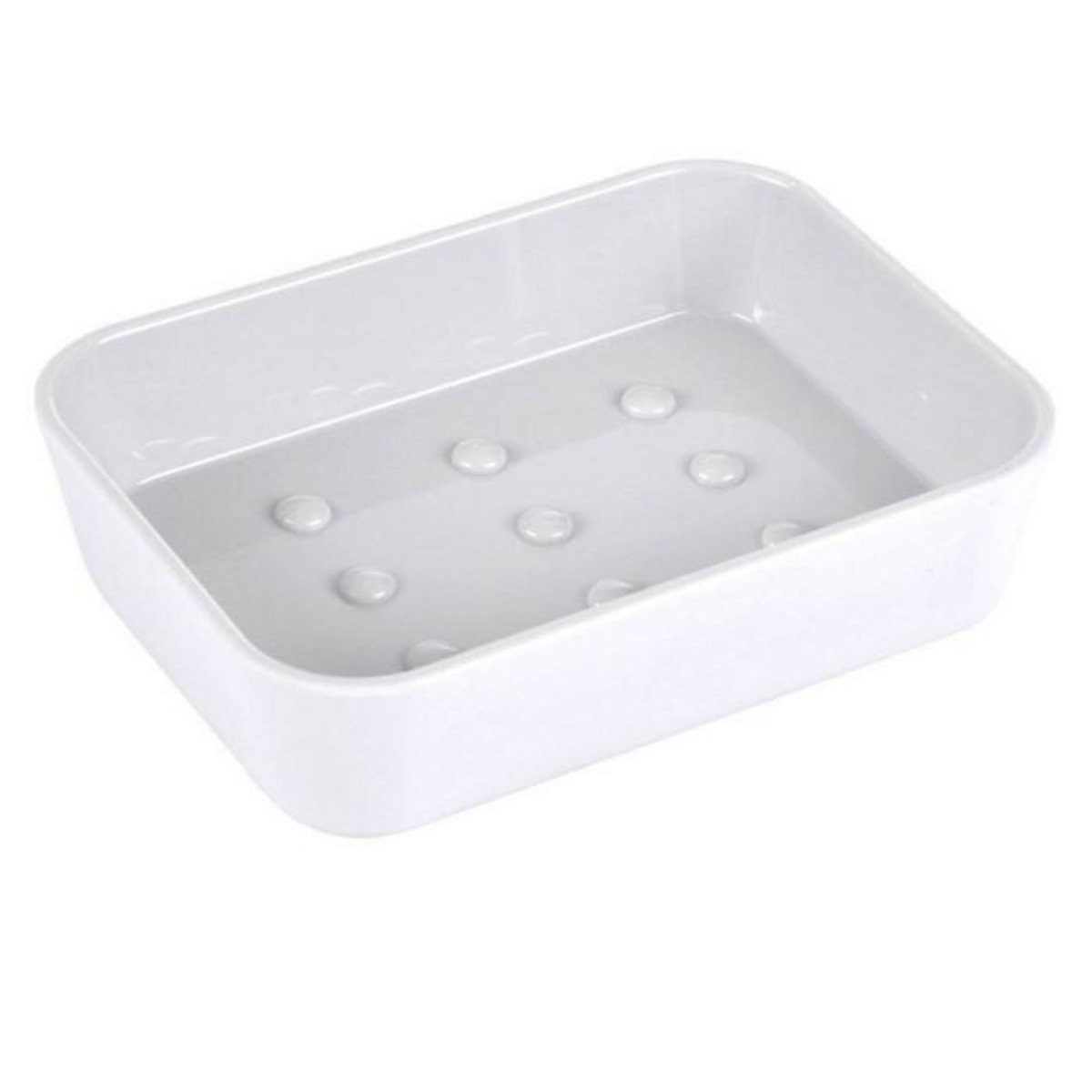 Paris Prix Porte Savon Soft Touch  Vitamine II  12cm Blanc