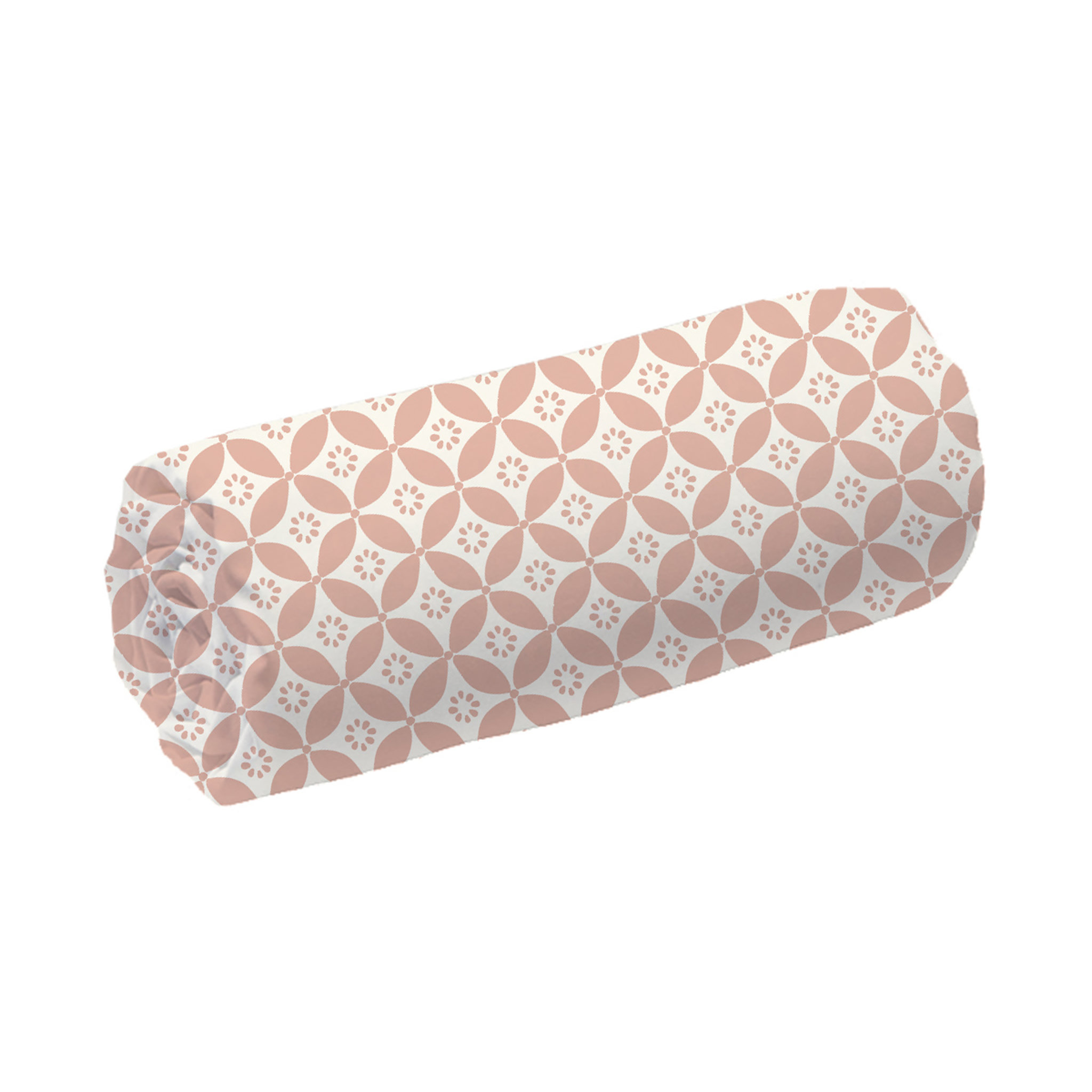 Drap housse  en coton lyocell 57 fils motif mosaique FLOWER 