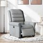 Voir la diapositive 3 : VIDAXL Fauteuil inclinable electrique Gris clair Tissu