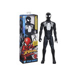 HASBRO Figurine Spider-Man en costume noir 30 cm deluxe, Titan Series, jouets de super-héros pour enfants, Marvel Spider-Man, des 4