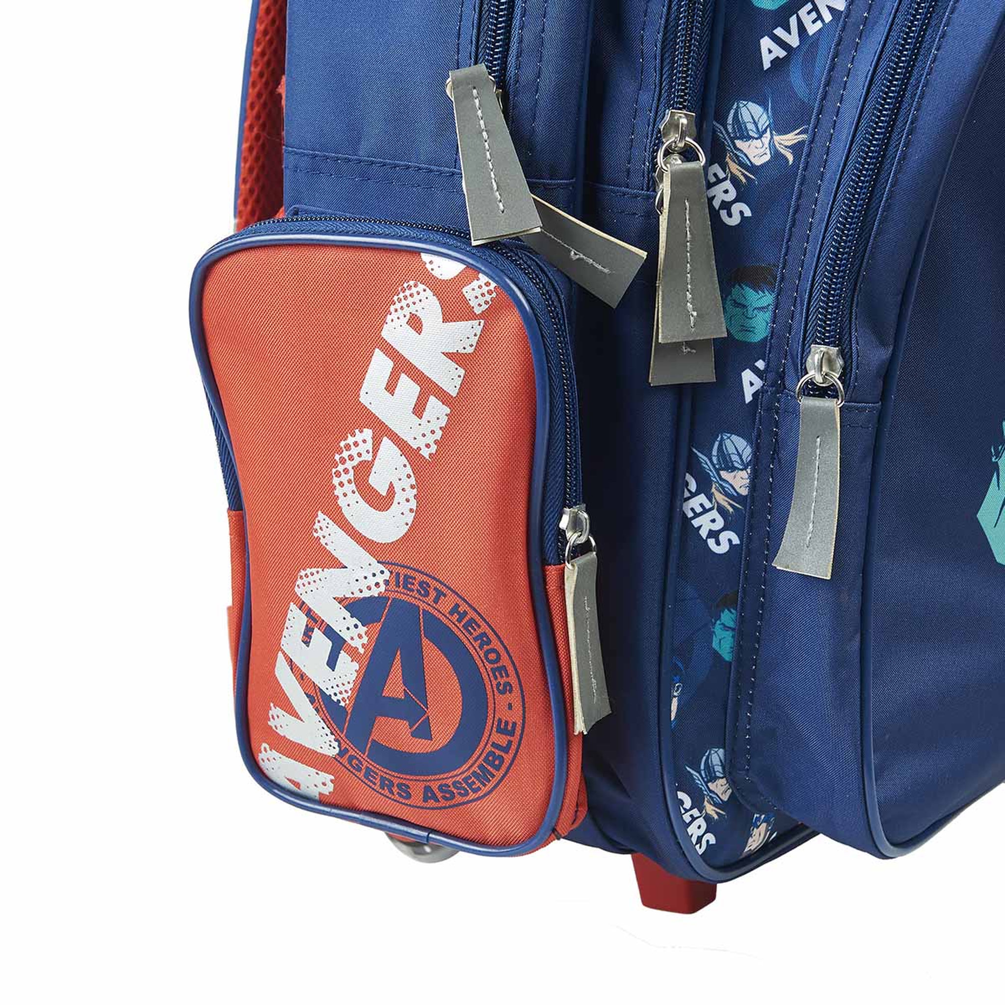 Voir la diapositive 4 : MARVEL Sac à dos à roulettes bleu AVENGERS
