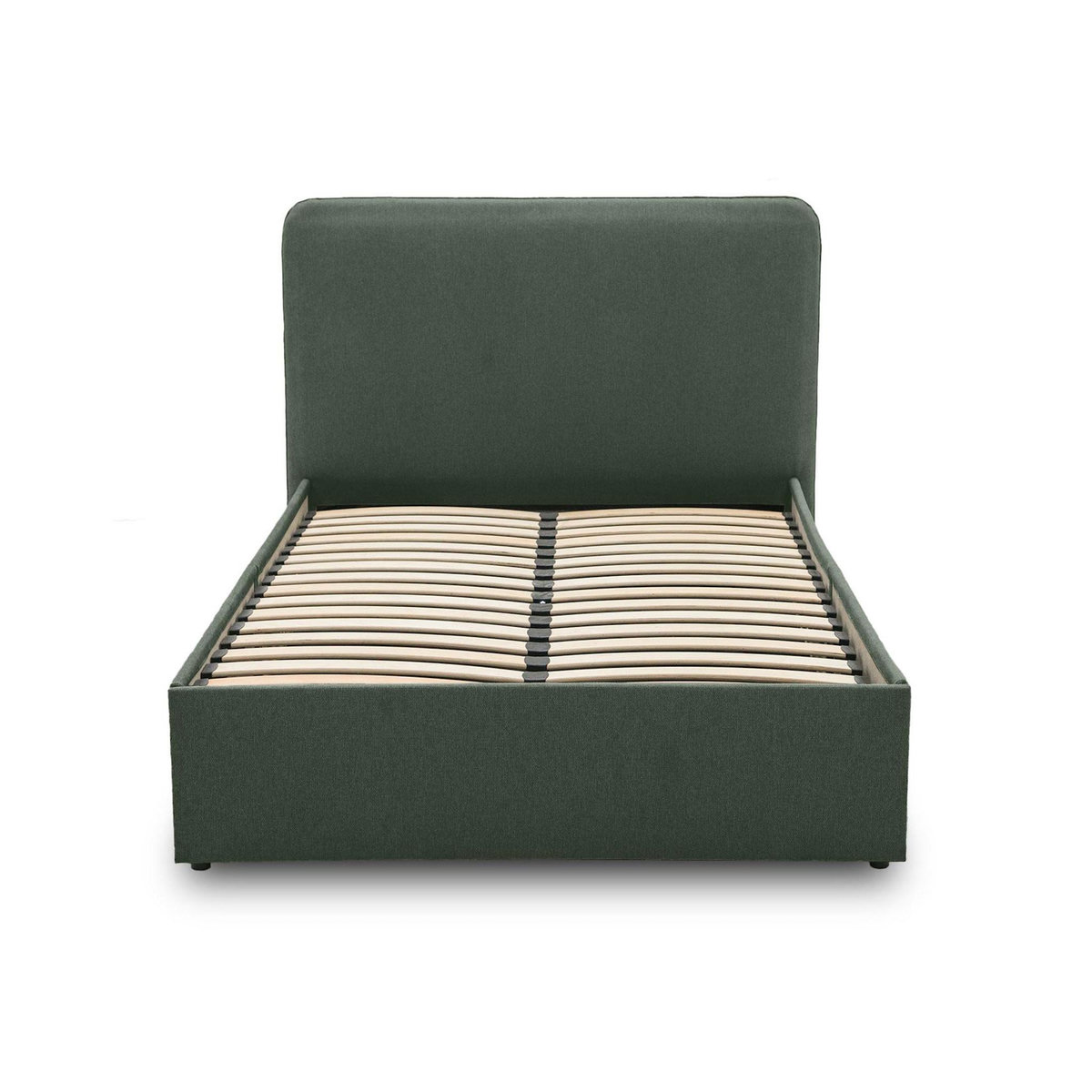 BEST MOBILIER Goyave - lit coffre - 160x200 - en tissu - sommier inclus