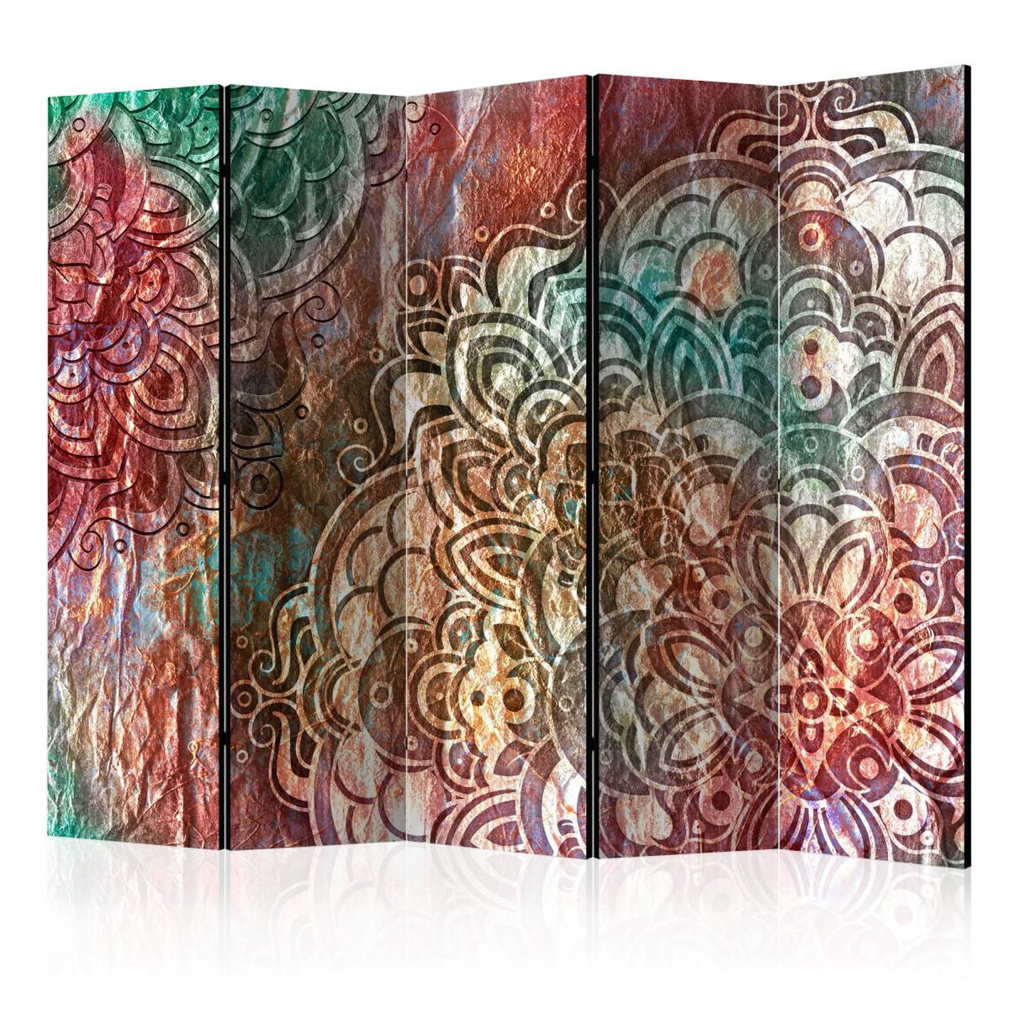 Paris Prix Paravent 5 volets  mandala : copper garden  172x225cm