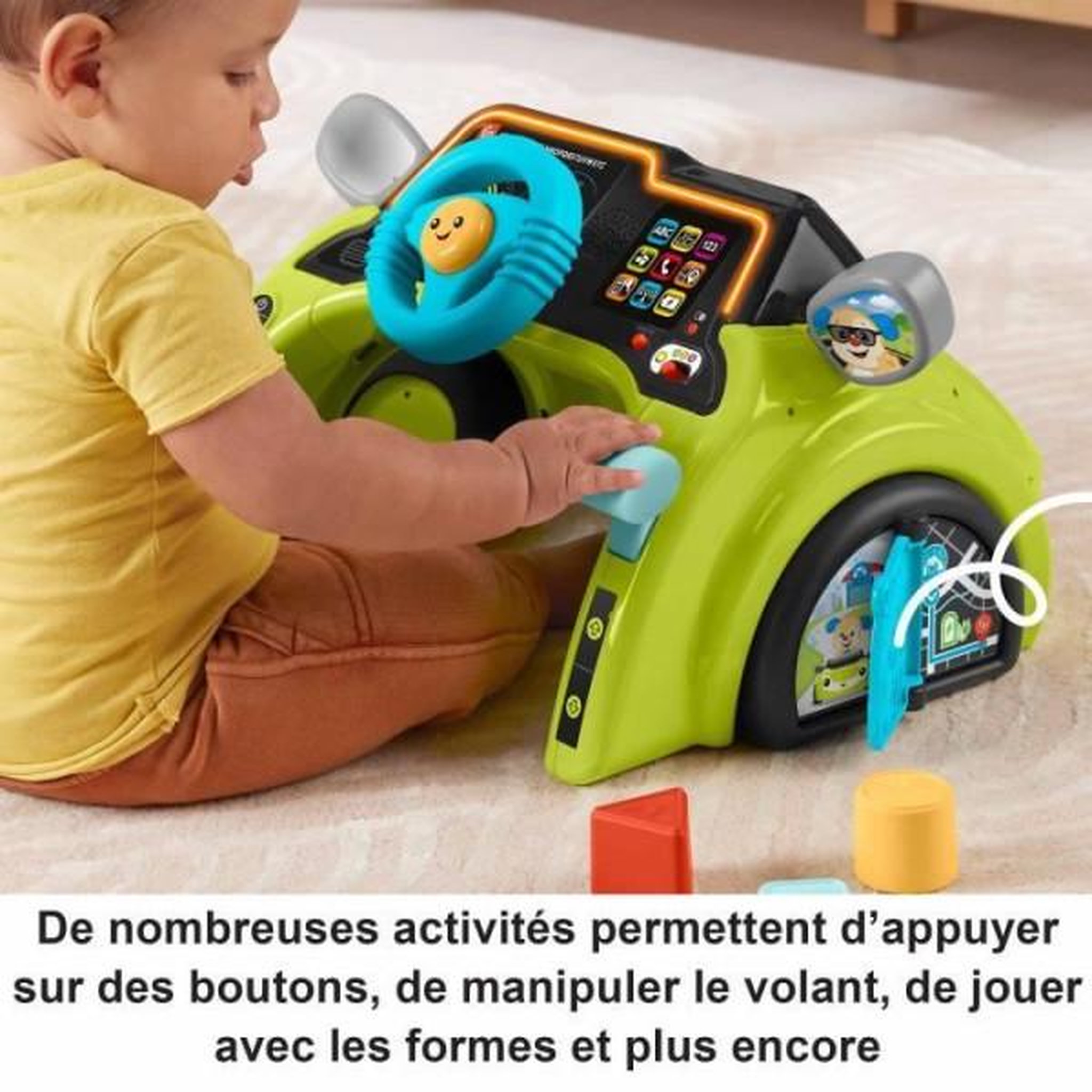 Voir la diapositive 3 : FISHER PRICE FISHER-PRICE Rires et éveil-Centre d'activités Ma Premiere Voiture - Fisher-Price - HYR92
