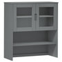 Voir la diapositive 2 : VIDAXL Dessus de buffet MOLDE Gris 90x35x100 cm Bois massif de pin