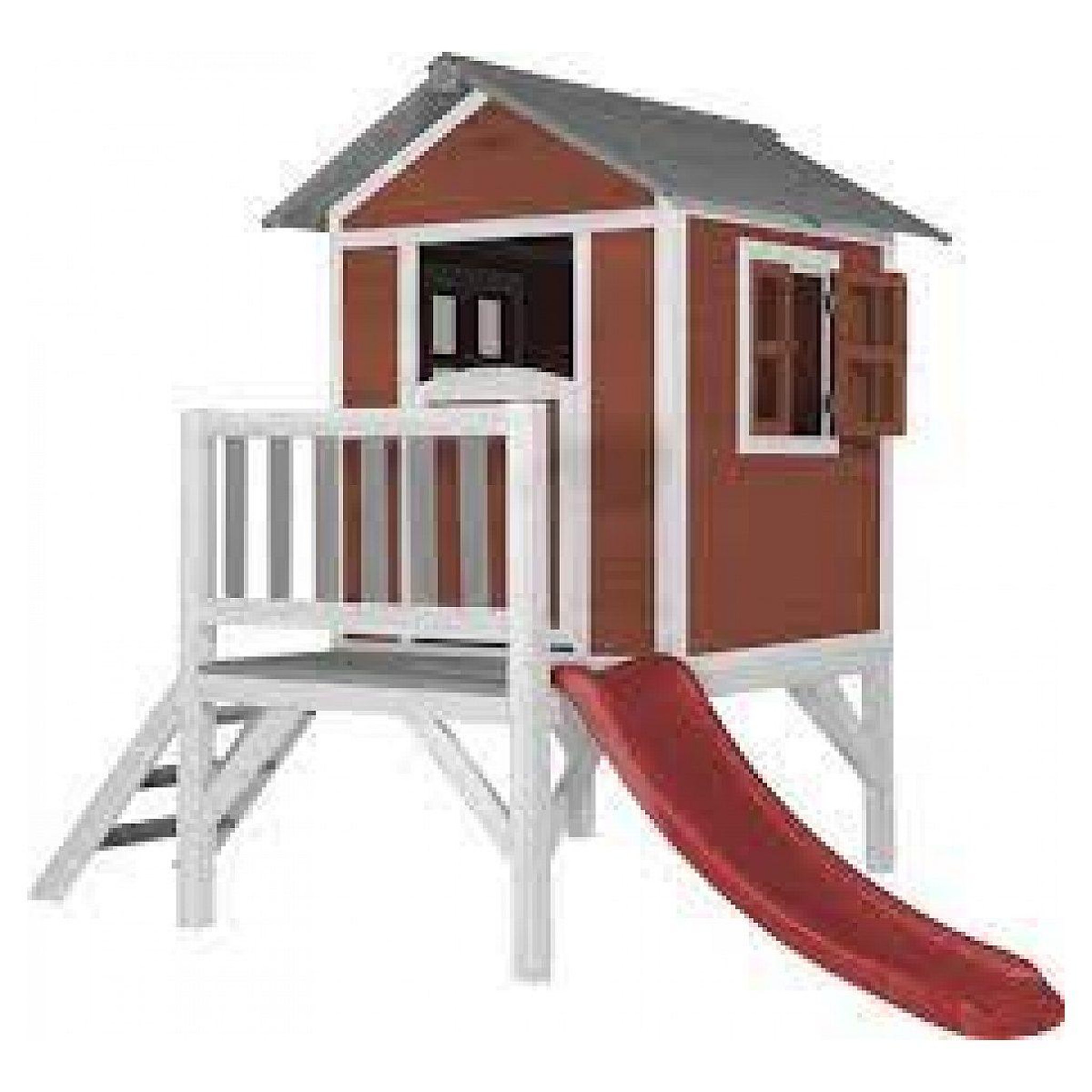 Axi House Maisonnette scandinavian rouge - toboggan rouge