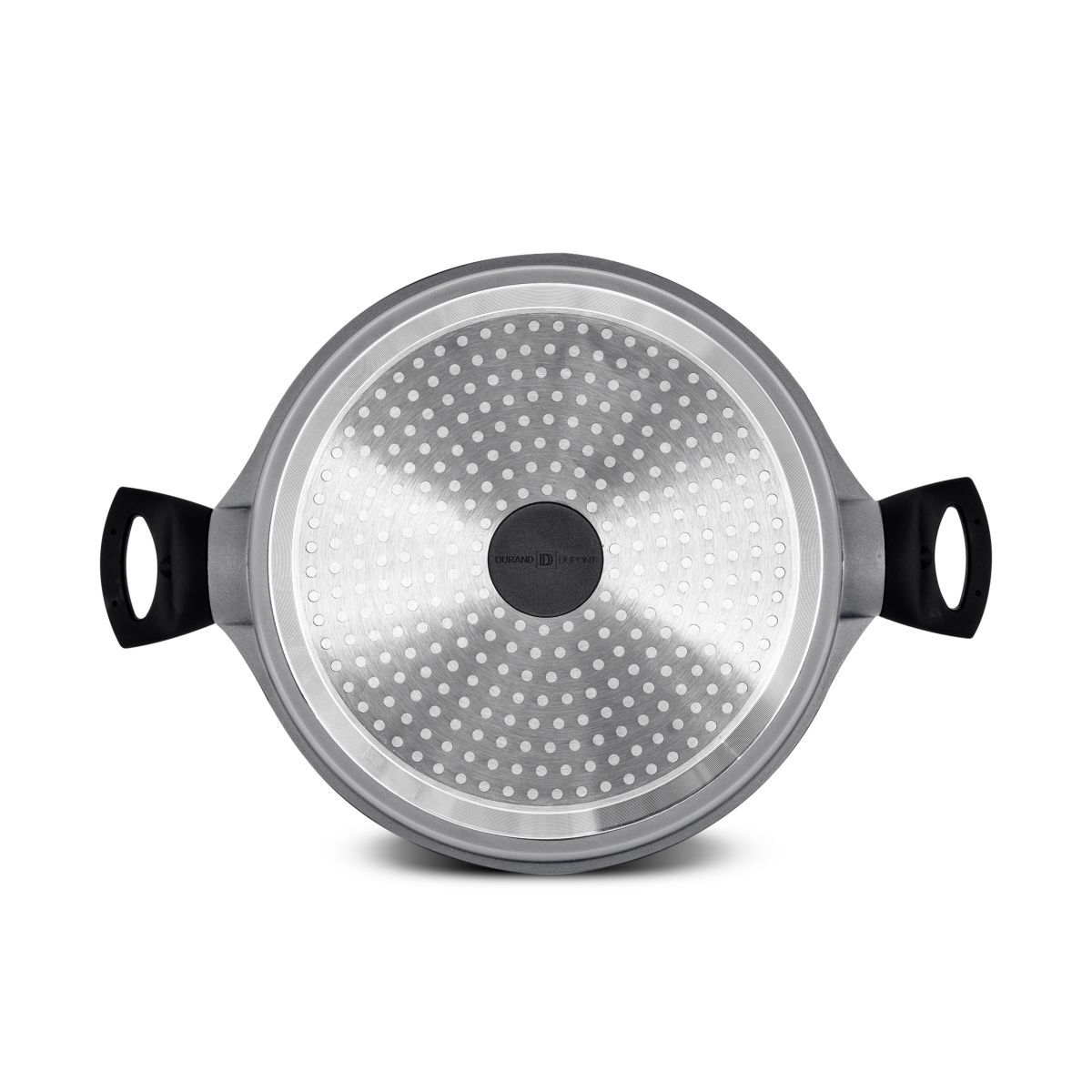 DURAND DUPONT Faitout 24cm enn fonte d'aluminium avec couvercle en silicone